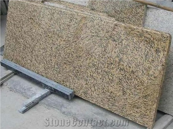 China Granite Tiger Skin Yellow Countertop,Worktop,Kitchen Countertop,Custom Countertop