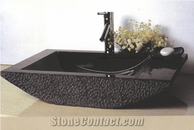 Natural Stone Sinks,Basin,Abosolute Black Granite Sinks&Basin,Shanxi Black Sinks,China Black Sink