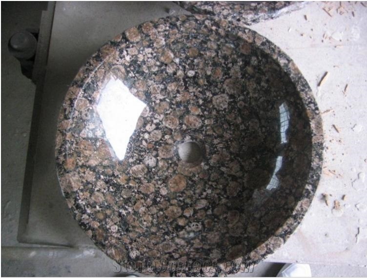 Natural Stone Sinks,Basin,Granite Sinks&Basin,India Tan Brown Sink&Basin