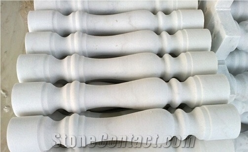 Pure Snow White Onyx Balustrade Railings & Baluster,China White Baluster