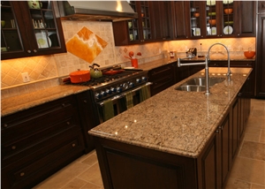 Santa Cecilia Dark Granite Countertop,Worktop,Kitchen Countertop,Custom Countertop