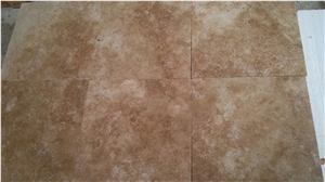 Toscana Travertine 40x40x3 cm Tiles, Ready Stock Immediate Shipment, Brown Travertine Flooring Tiles, Walling Tiles