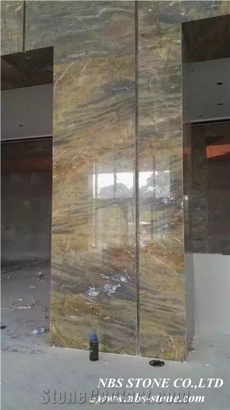 Barcelona Gold Marble Tiles & Slabs,Chinese Project Barcelona Gold Marble