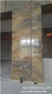 Barcelona Gold Marble Tiles & Slabs,Chinese Project Barcelona Gold Marble