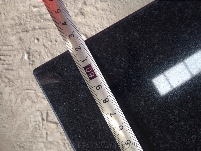 China Hebei Black Granite,Polished Tiles&Slabs,Flamed,Bushhammered,Cut to Size