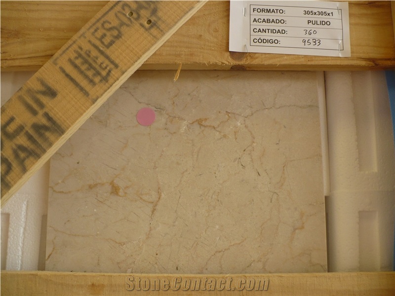 Crema Marfil Marble 30,5x30,5x1 cm Polished Tiles Classic Range