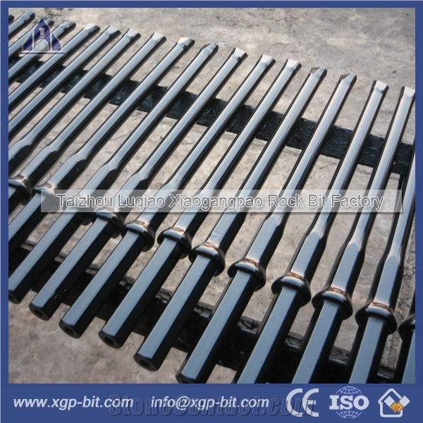 Chisel Drill Bit Plug Hole Integral Rock Drill Steels Rods for Quarrying