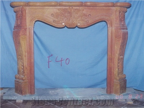 Beige French Style Marble Fireplace-Rsc034, White Marble Fireplace