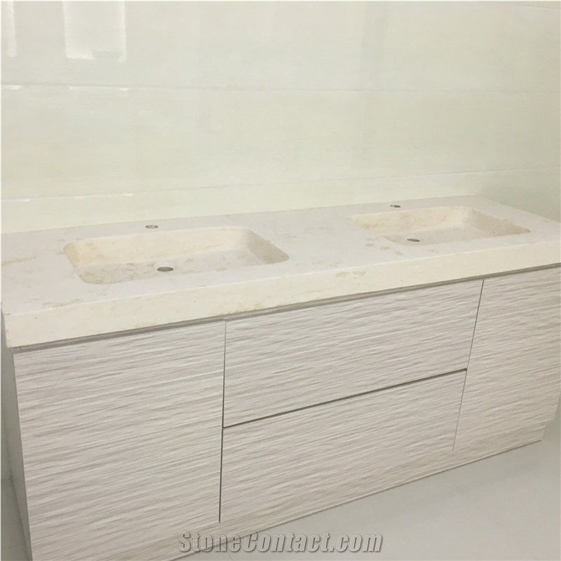 Beige Quartz Rectangle Sink