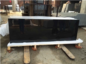 Chinese Absolute Black Granite Polished Slabs & Tiles Wholesale