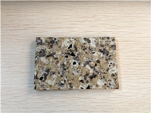 Chinese Colourful Polished Quartz Tile & Slab for Flooring