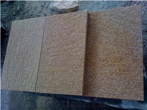 Chinese Yellow Flamed Granite Tile & Slab, G682 Yellow Granite