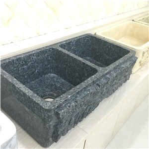 Dark Grey Granite Rectangle Sink
