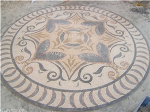 Emperador Light Marble Mosaic Pattern Decorative Floor Tile