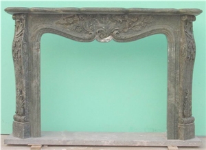 French Style Fireplace-Rcs024 Marble, Green Marble Fireplace