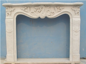 French Style Fireplace-Rsc020 Marble, White Marble Fireplace