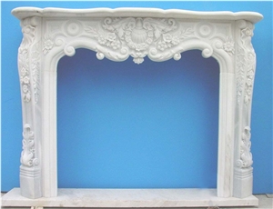French Style Marble Fireplace for Sale