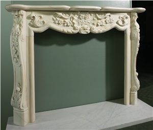 French Style White Marble Fireplace-Rsc040 Decorating Marble