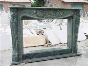 Green Marble French Style Fireplace-Rsc038 Marble