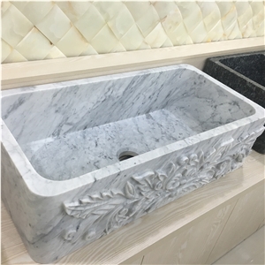 Grey Marble Kitchen Sink Italy Gray Marble Wash Basins