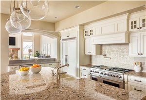 High-End Quartz Stone Kitchen Countertop