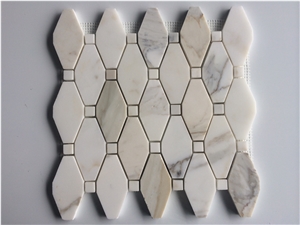 Octagon White Marble Mosaic