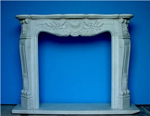 Reasonable Price Fireplace-Rsc018 French Style White Marble