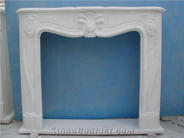Simple Design Fireplace-Rsc031 Marble French Style
