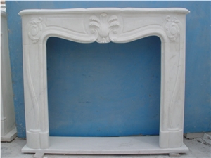Simple Design Fireplace-Rsc031 Marble French Style