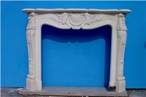 White French Style Fireplace-Rsc014 Marble