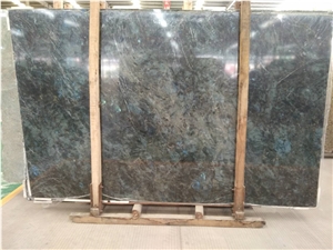 Labradorite Blue Granite Tile & Slab, Labradorite Bianca, Ice Blue Granite, Precious Stone