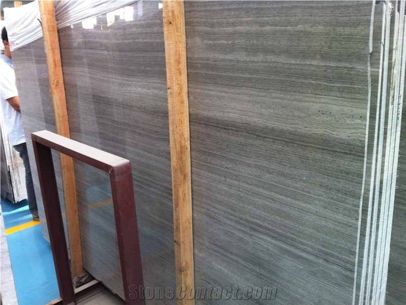 Grey Wood Grain,China Wooden Vein Marble Slabs Polished,Wooden Grey Marble,China Serpeggiante,Polished Grey Wood Grain Marble Slabs