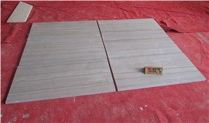 China Cheap Athen Grey Wood Marble Flooring Tiles Honed Surface, China Wood Marble Tiles