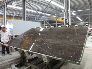 China Golden Jade Gold Brown Marble Big Slab, Chinese Imperial Brown Stone Wall, Polished Saint St Laurent Marble