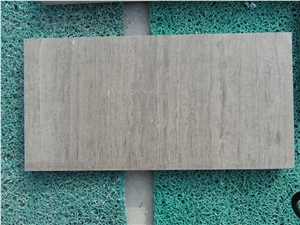 China Grey Wood Grain Marble Tile & Slab Wall Tiles Honed with Waterproof