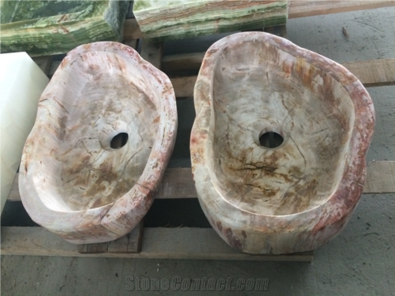China Orange Onyx Wash Basin /Sinks