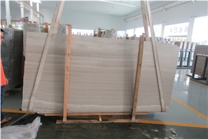 High Quality China White Wooden Marble Slabs,White Wood Veins Marble Slabs, White Oak Marble Slabs