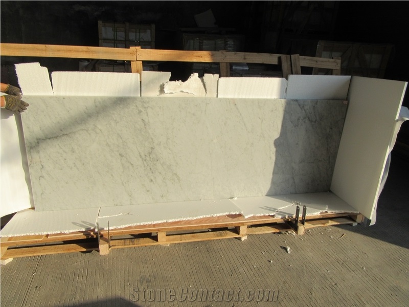 White Marble Bianco Carrara White Countertop / Countertop Factory