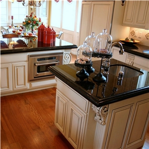 Absolute Black Granite Kitchen Island Tops