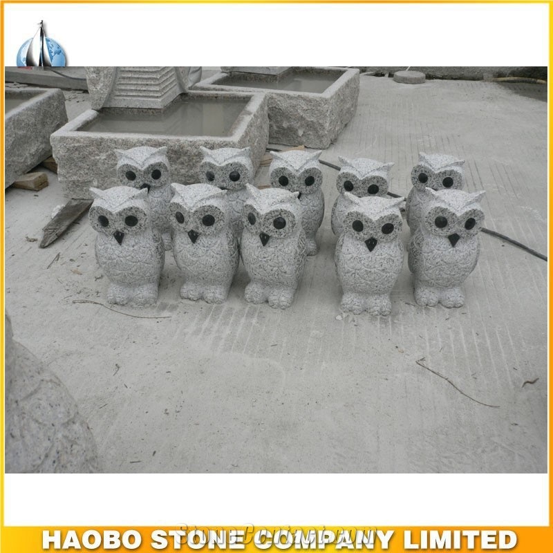 Cheap Garden Stone Animal Owl Sculpture