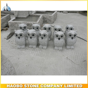 Cheap Garden Stone Animal Owl Sculpture