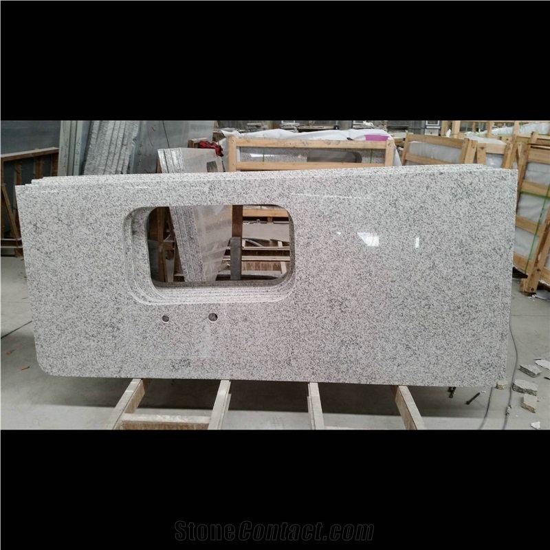 G655 Light Grey Granite Bathroom Granite Vanity Tops