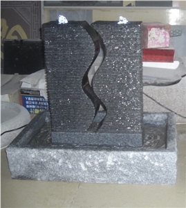 Indoor Black Granite Sculptured Fountains