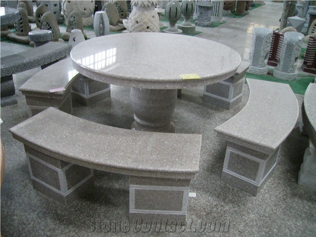 Outdoor Granite Garden Stone Table and Chairs