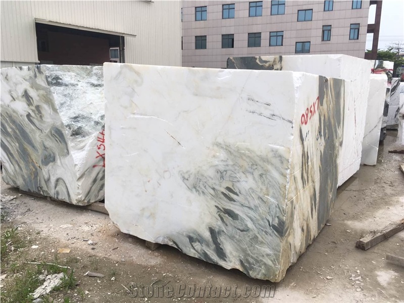 Panda White Block Dalmata Marble Block