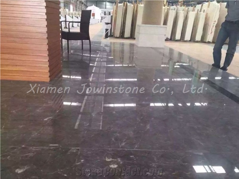 Polished Chinese Grey and Golden Kazin Marble Slabs & Tiles, China Grey Marble Good Materials for Wall, Flooring, Etc.
