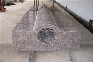 Polished Chinese Pink Granite / Misty Brown / G664 Luoyuan Red for Paving, Steps, Wall, Flooring, Etc