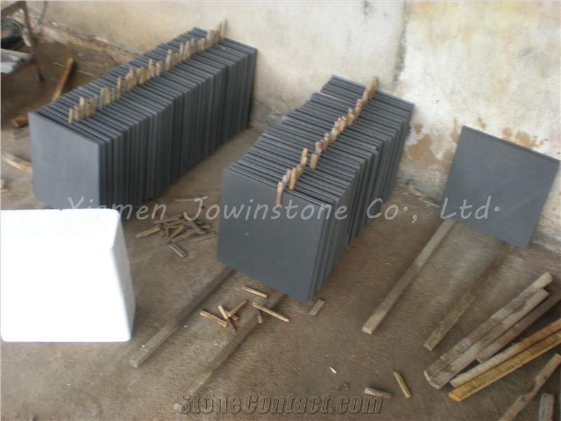 Polished & Honed China Black Basalt Stone for Paving, Flooring,Etc