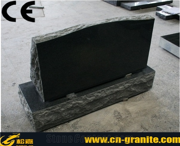 China Dark Grey Granite G654 Gravestone,Polished Cemetery Slant Marker Tombstone,Chinese Grey Granite G654 Monument
