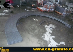 China Dark Grey Granite G654 Pool Coping,Black Granite Swimming Pool Decks,Swimming Pool Pavers
